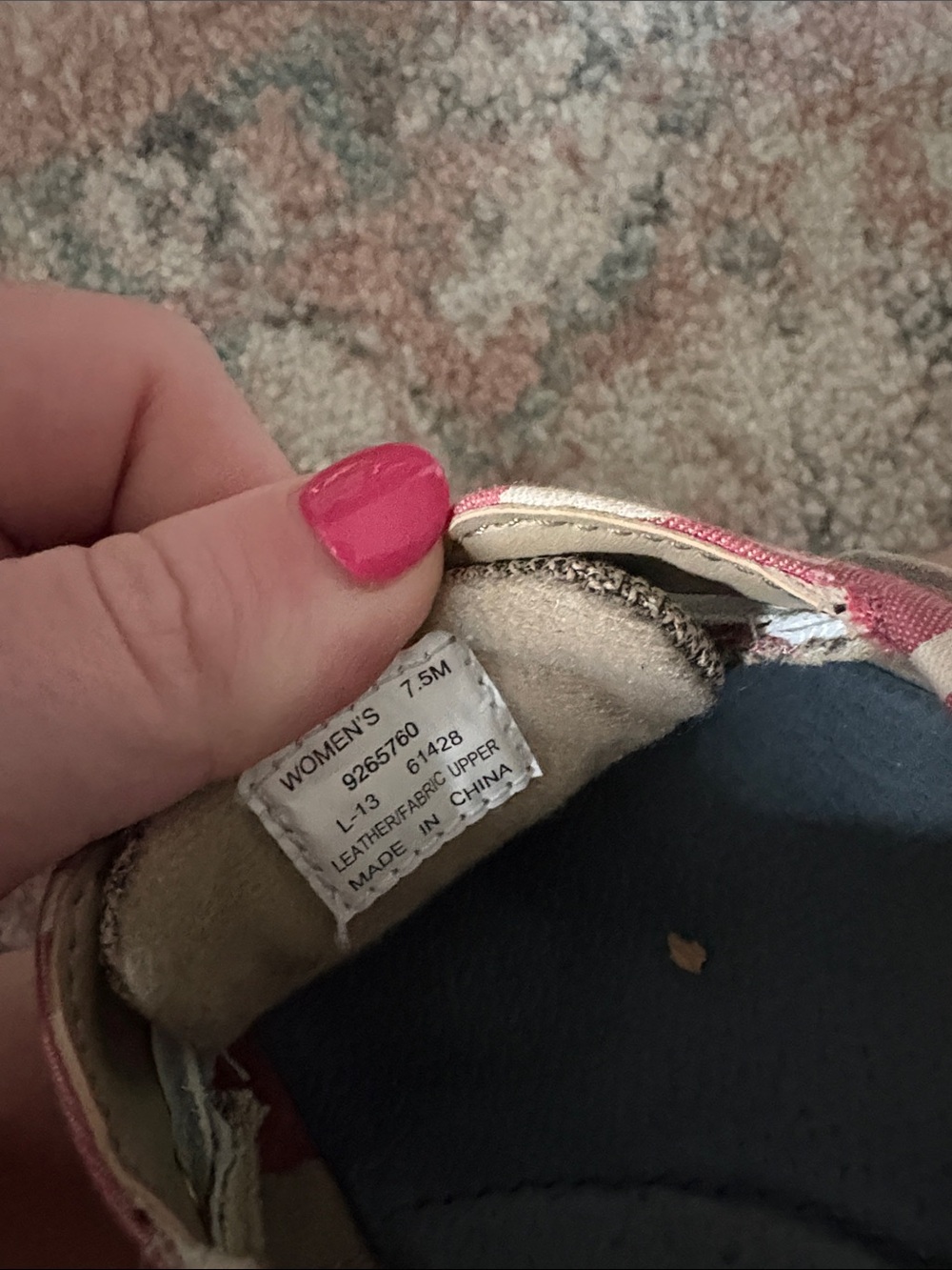 Sperry Coral & Pink Striped Canvas Boat Shoes - Picture 4 of 4